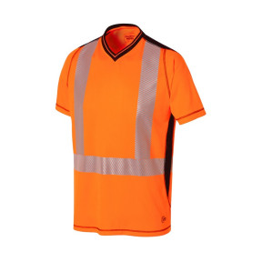 T-SHIRT KM HV LUK-LIGHT ORANJE/MARI - MOLINEL