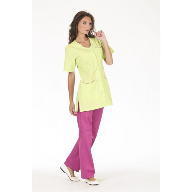 TUNIQUE FEMME LAURIE MANCHES COURTES PC LAURIE MC ANIS/ROSA - HASSON