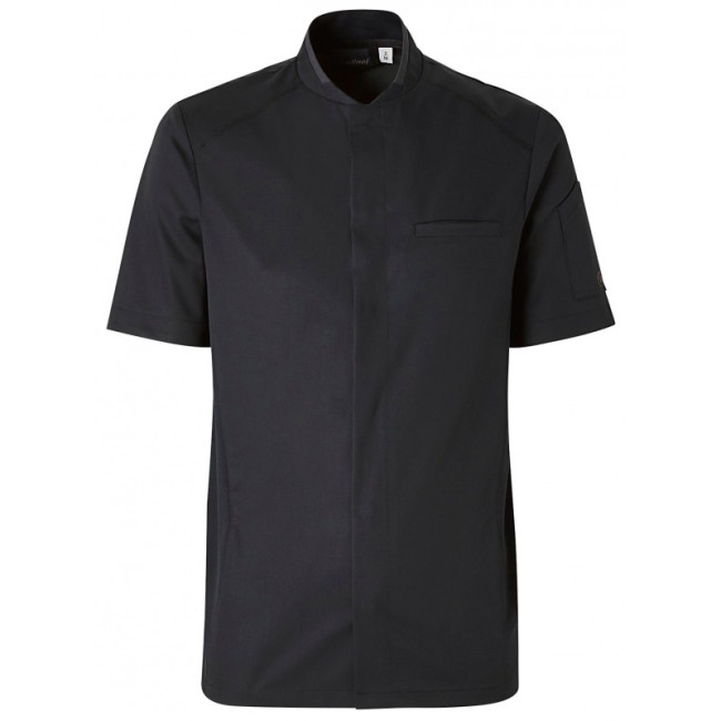 HEREN VEST KORTE MOUWEN BLACKSTITCH ZWART - MOLINEL