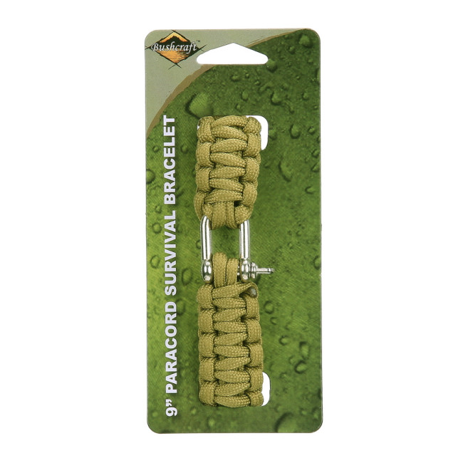 Paracord iron buckle 9 inch coyote CM074C - BCB