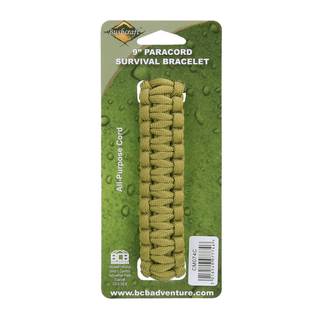 Paracord iron buckle 9 inch coyote CM074C - BCB