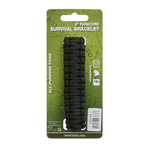 Paracord Eisenschnalle 9 Zoll schwarz CM074B - BCB