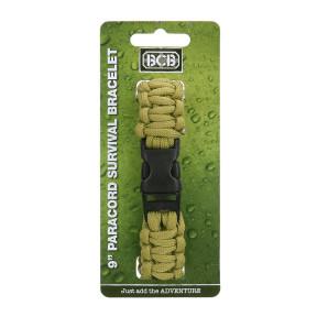 Paracord 9 cali coyote CM073C - BCB