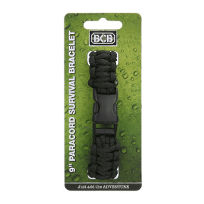 Paracord 9 inch black CM073B - BCB