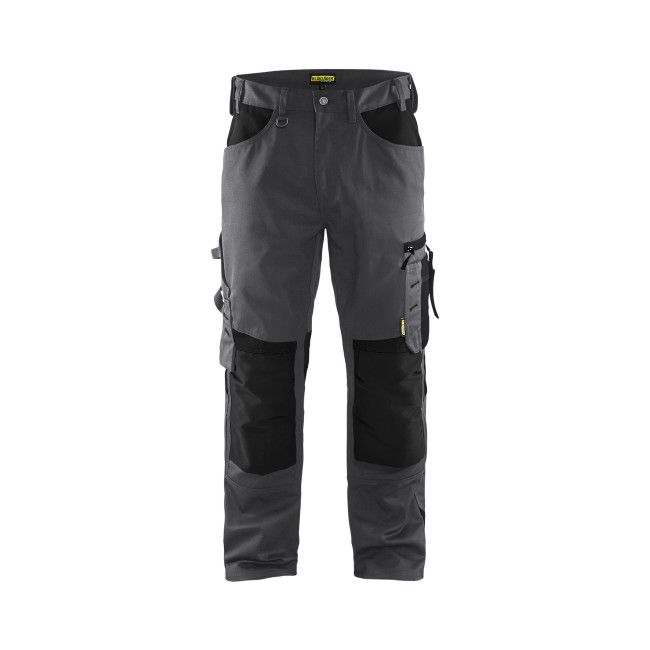 Pantalon artisan sans poches flottantes Gris moyen/Noir-Blaklader