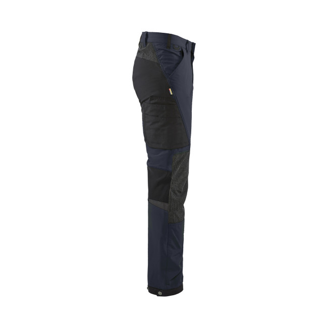 Pantalon maintenance stretch 4D Marine foncé/Noir