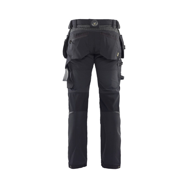 Handwerker-Stretchhose 4D Schwarz/Dunkelgrau - Blaklader
