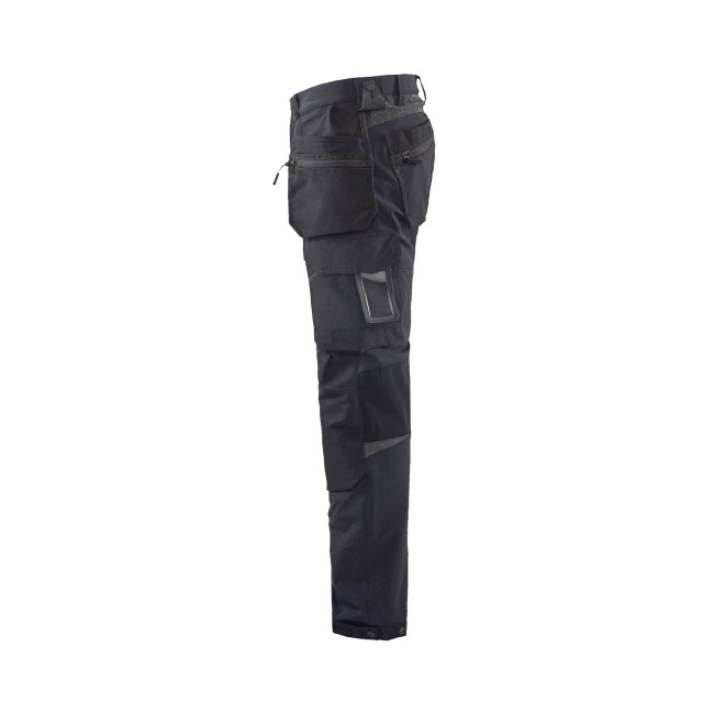 Handwerker-Stretchhose 4D Schwarz/Dunkelgrau - Blaklader