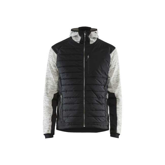Veste hybride Gris chiné/Noir
