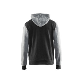 Sweat à capuche Noir/Gris chiné  - Blaklader