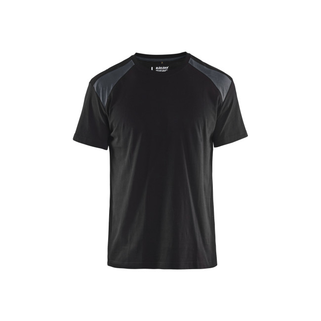 T-shirt bicolore Noir/Gris foncé - Blaklader