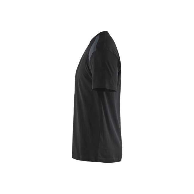 T-shirt bicolore Noir/Gris foncé - Blaklader