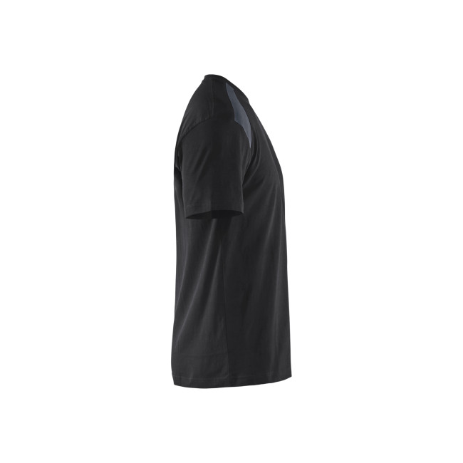 T-shirt bicolore Noir/Gris foncé - Blaklader