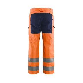 Pantalon artisan haute-visibilité +stretch Orange fluo/Marine - Blaklader