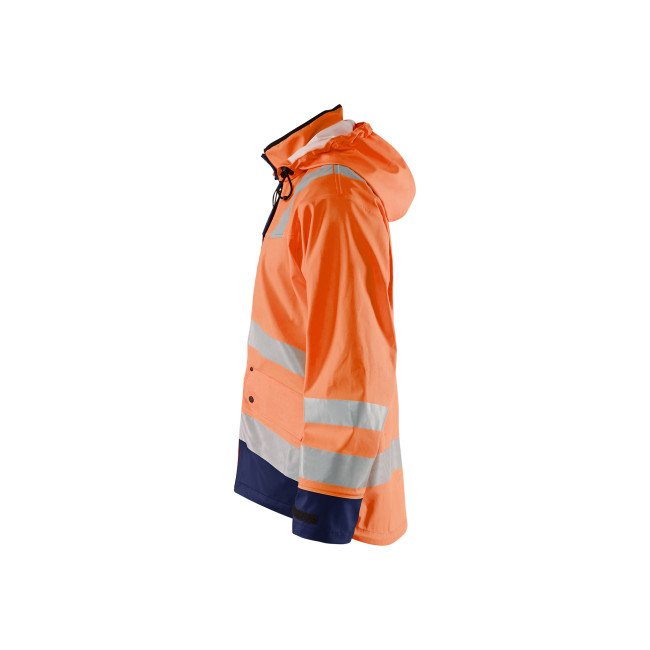 Regenjack HV niveau 3 Fluor oranje/Marine - Blaklader