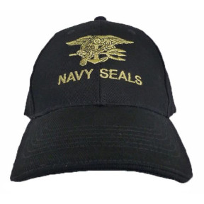 Baseballcap Navy Seals Zwart - Fostex Garments