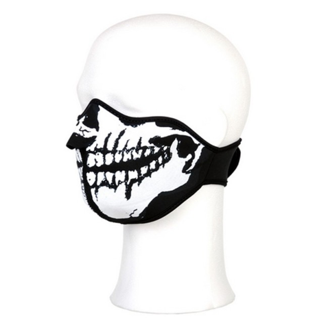 Biker mash half face white mouth - 101 INC