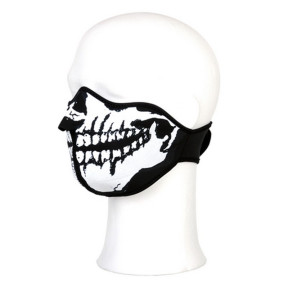 Biker masker half gezicht witte mond - 101 INC