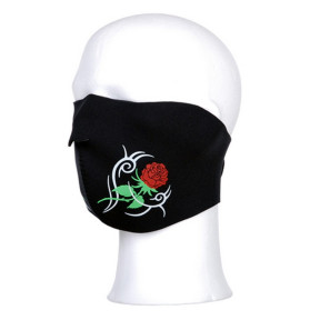 Motorradmaske Halbgesicht Rosen - 101 INC
