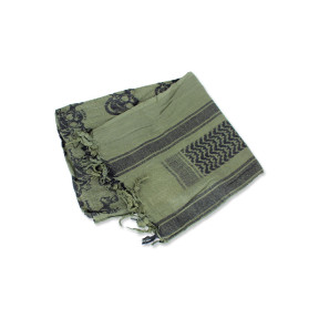 PLO scarf skull bones Green - 101 INC