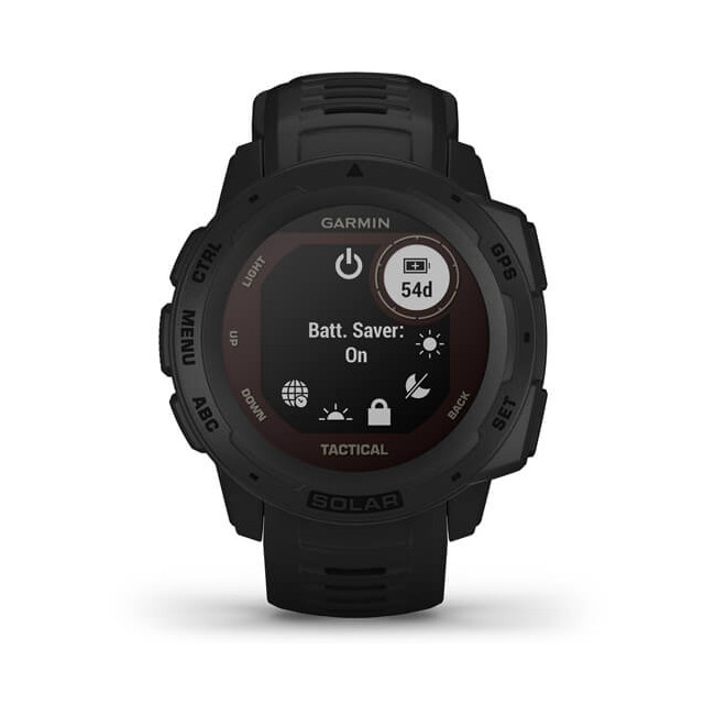 Montre Instinct Solar Noir Tactical Edition - Garmin