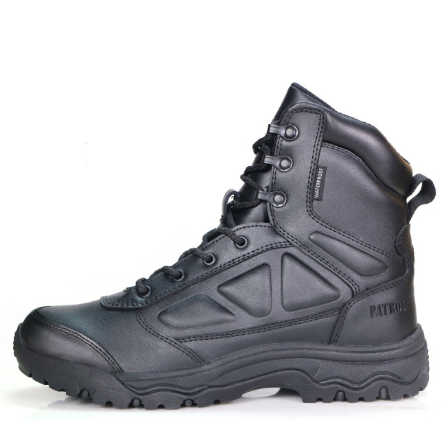 Rangers Noir mi-hautes cuir WP - Patrol