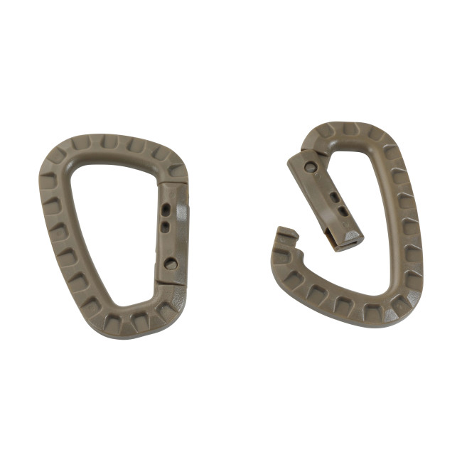 Lot de 2 mousquetons coyote - CityGuard