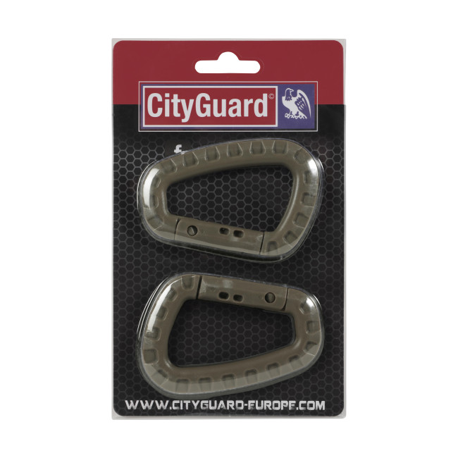 Set van 2 karabiners coyote - CityGuard