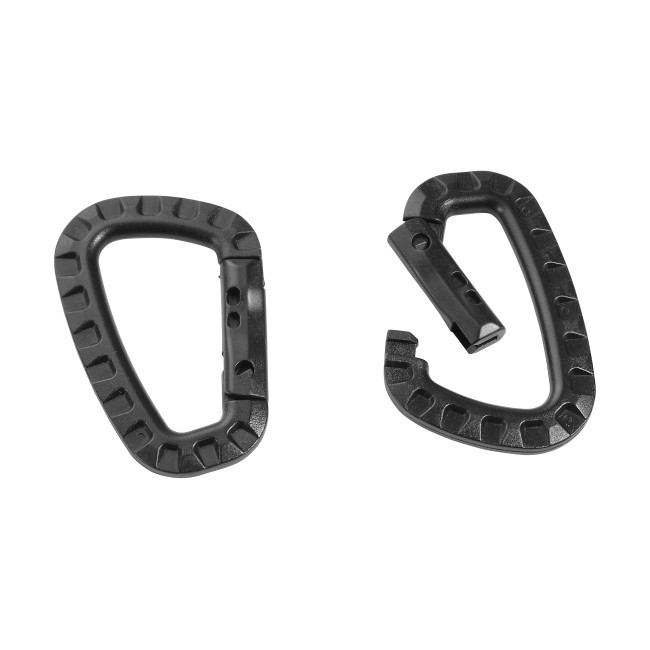 Lot de 2 mousquetons noir - City Guard
