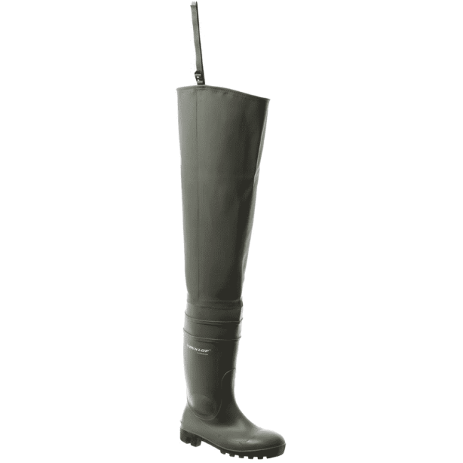 THIGH SAFETY SB.P.E Buty do uda PVC zielone