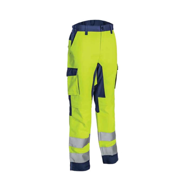 Pantalón Alta Visibilidad Portwest Traffic – Impermeable, Costuras Encintadas, Cinta Reflectante Y Tallas Hasta 6XL. Amarillo