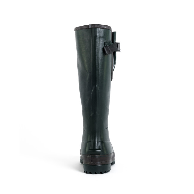 Bottes caoutchouc Vert Forêt 100% main + doublure Néoprène avec insert acier - GoodYear