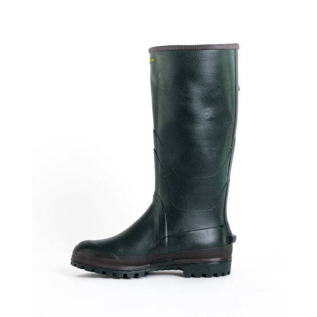Buty gumowe Zielone Leśne 100% ręczne + podszewka Neopren z wkładką stalową - GoodYear