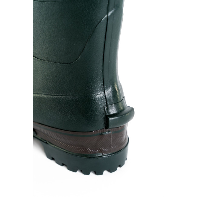 Bottes caoutchouc Vert Forêt 100% main + doublure Néoprène avec insert acier - GoodYear
