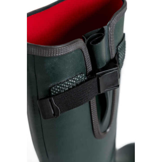 Waldgrüne Gummistiefel 100% handgefertigt + Neopren-Futter mit Stahleinlage - GoodYear