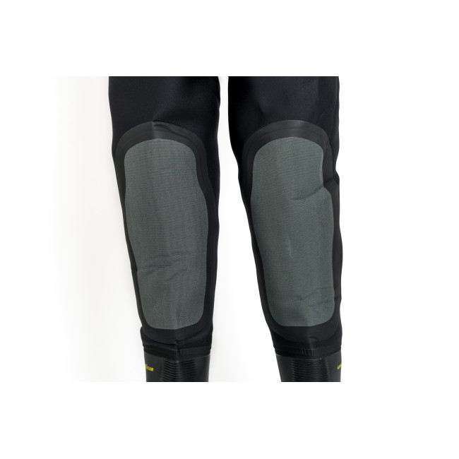 Spodniobuty neoprenowe Czarne 4mm + wzmocnienie kolan Cordura + buty PVC - GoodYear