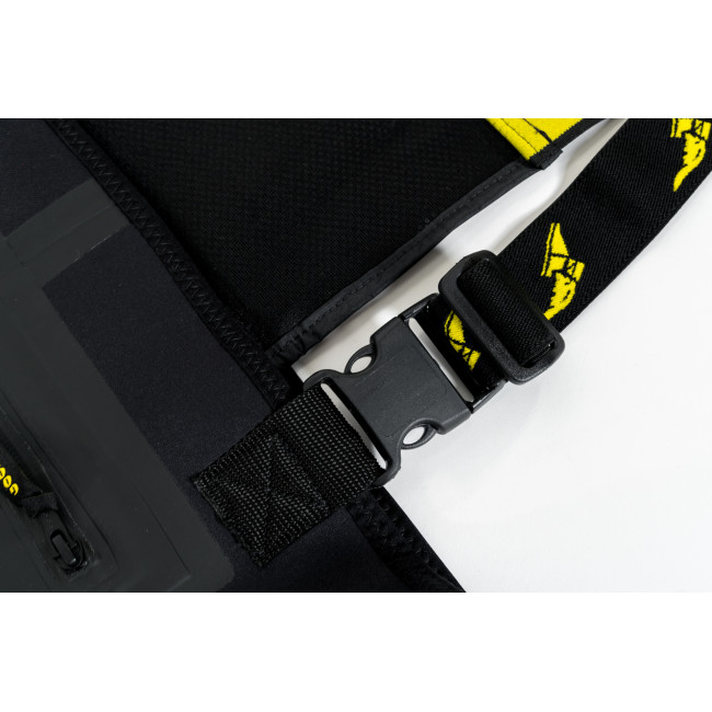 Neopren Wathose Schwarz 4mm + Cordura Knieverstärkung + PVC-Stiefel - GoodYear