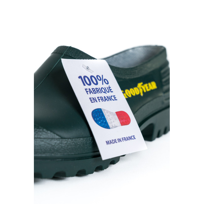 PVC-Clog Grün 100% recycelbar - Made in France - GoodYear