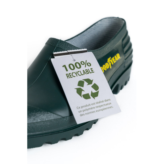 Sabot PVC Vert 100% recyclable - Made in France - GoodYear