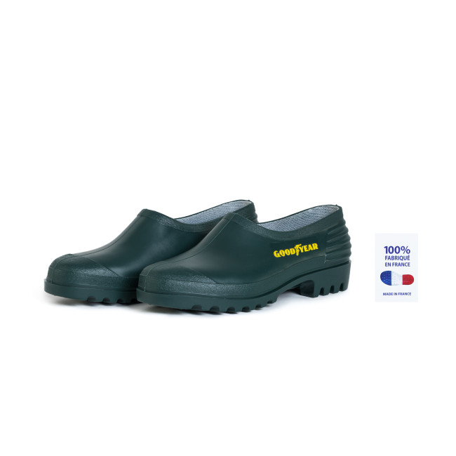 PVC-Holzschuh Grün 100% recycelbar - Made in France - GoodYear