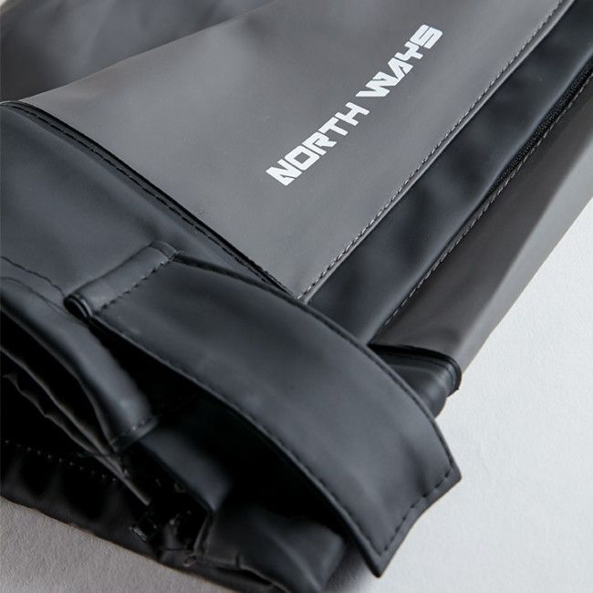 ARBEITS-REGENHOSE PIRANHA GRAU / SCHWARZ - NORTH WAYS