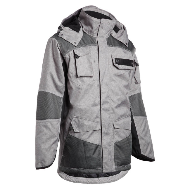 PARKA ROBOCZA GUILLAUMET SZARA MELANŻ / CZARNA - NORTH WAYS
