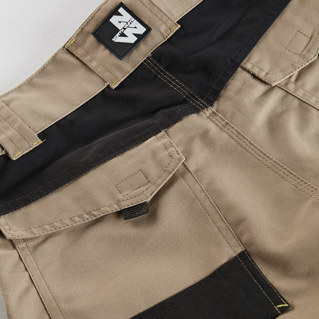 BERMUDA DE TRAVAIL HUGUES BEIGE / NOIR - NORTH WAYS
