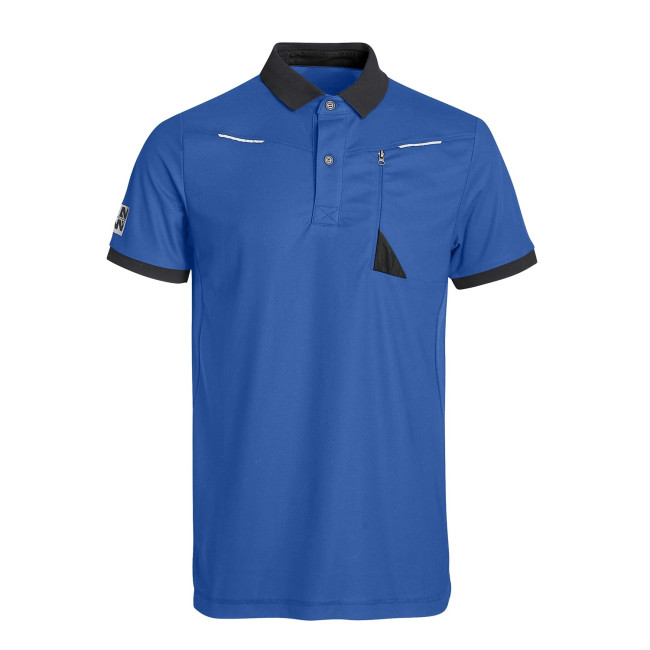 POLO DE TRAVAIL HORTEN BLEU / NOIR - NORTH WAYS