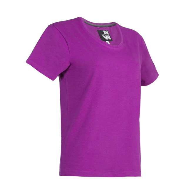 T-SHIRT Z KRÓTKIMI RĘKAWAMI ROBOCZY ROMANE FUKSJA - NORTH WAYS