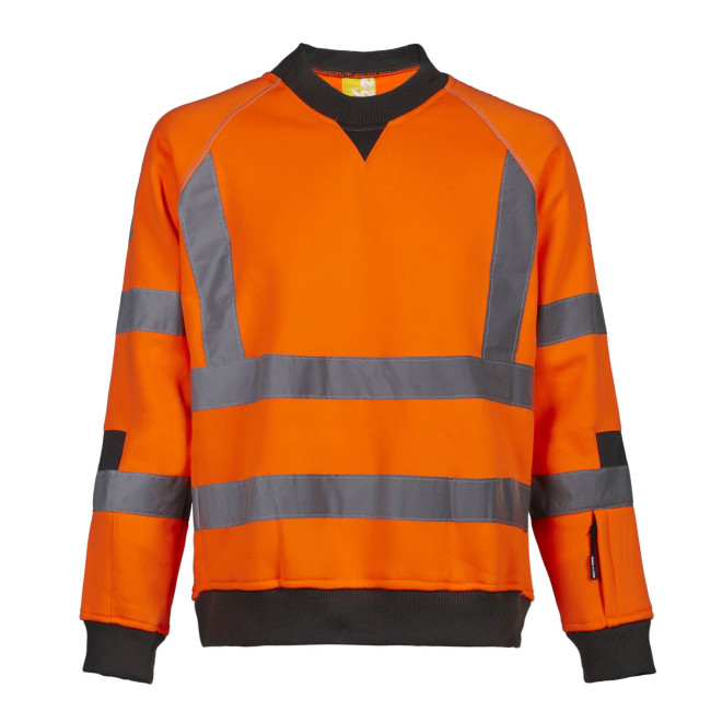SWEAT HV DE TRAVAIL NEON ORANGE FLUO - NORTH WAYS