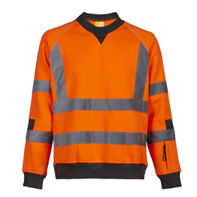 SWEAT HV DE TRAVAIL NEON ORANGE FLUO - NORTH WAYS