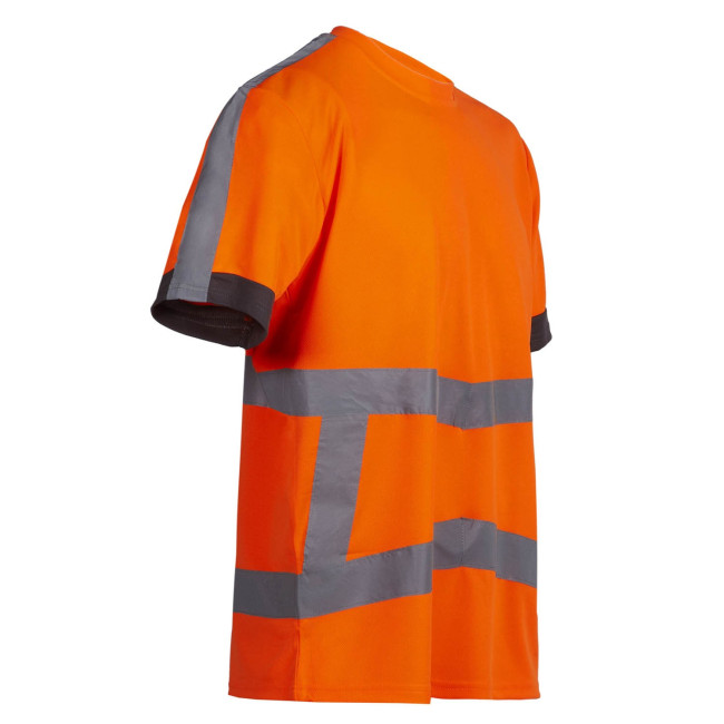 T-SHIRT MANCHES COURTES HV DE TRAVA ARMSTRONG ORANGE FLUO - NORTH WAYS