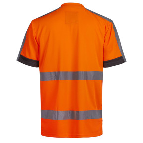 T-SHIRT MANCHES COURTES HV DE TRAVA ARMSTRONG ORANGE FLUO - NORTH WAYS