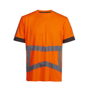 T-SHIRT KURZARM HV ARBEITS-ARMSTRONG NEON-ORANGE - NORTH WAYS